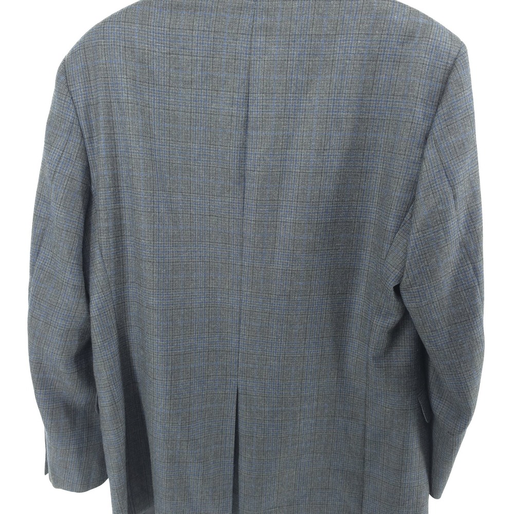Brooks Brothers Men Sport Coat 100% Wool Grey Blue Glen Plaid 42R Madison Blazer - Picture 3 of 16